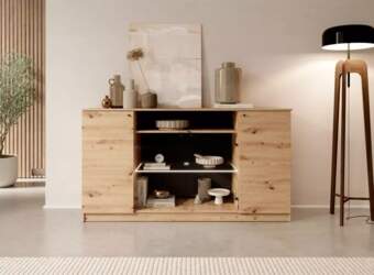 Kumode Evi 04 ar LED Platums: