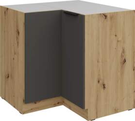 Virtuves skapis Aria Graphite 90x90 DN
