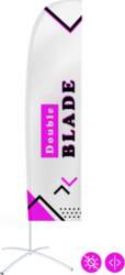 Pludmales karogs BLADE divpusējs s