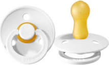 100211 PACIFIER BIBS WHITE 0+ (S)