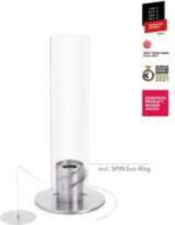 HOFATS SPIN 1500 Tabletop Fireplace, silver