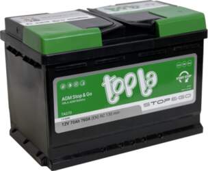 Akumulators Topla Stop & Go, 12