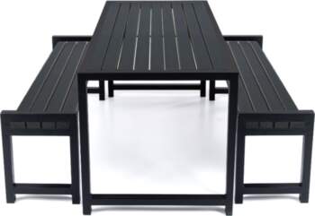 Āra mēbeļu komplekts DM Grill, melns