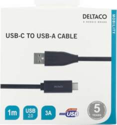 Vads Deltaco USBC-1004M, USB Type C/USB