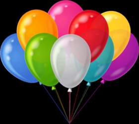- Balons ovāls, daudzkrāsaina, 12 gab