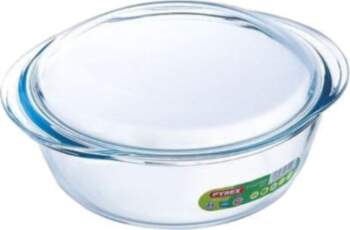 Stikla trauks Pyrex Essentials, caurspīdīga krās
