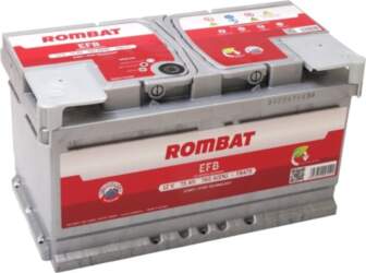 Akumulators Rombat EFB, 12 V, 75