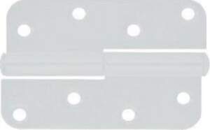 Eņģes durvīm Kurzemes, 11 cm, balta