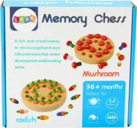 Galda spēle Lean Toys Memory Chess