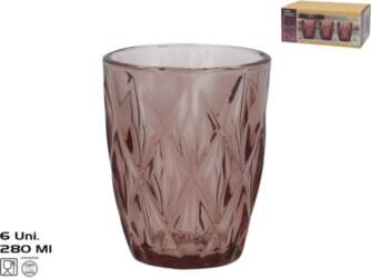 Glāžu komplekts Kitchen&GO Basic, stikls, 6