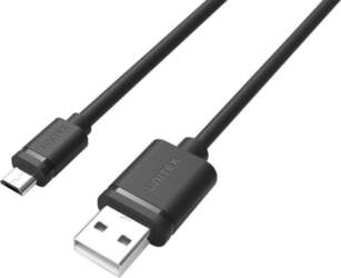 Vads Unitek, Micro USB/USB, melna krās