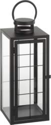 Laterna Cello, stikls/metāls, 53 cm, melna