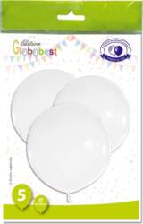 - Balons ovāls, balta krās., 5