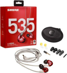 Shure SE535LTD-EFS EARPHONE, RED