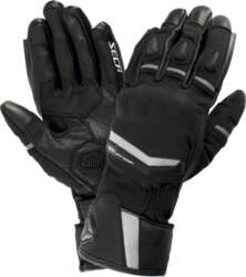 SECA Moto cimdi COMPASS LADY melni