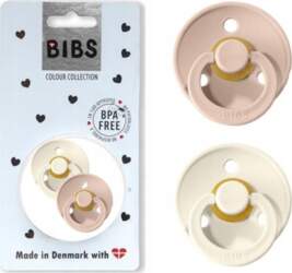 Bibs COLOUR 2-PACK BLUSH & IVORY