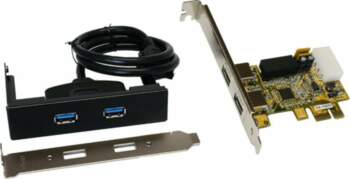 Exsys IO PCIe 2 ext+1 int