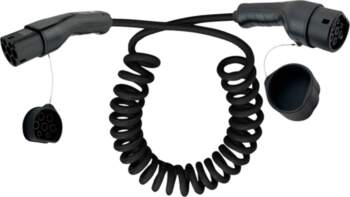 Kabel   InLine EV spiralowy    22kW Typ2