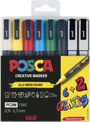 Posca POSCA Marker UNI PC-3M 6+2