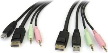 StarTech Kable KVM, 1.8m, (DP4N1USB6)