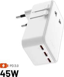 Fixed sieciowy GaN USB-C, USB-A, 45W