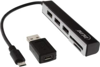 HUB USB InLine 1x SD 1x