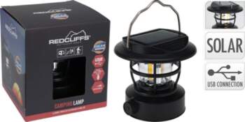 Redcliffs lampa camping USB i solar