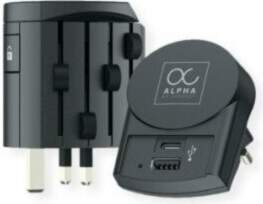 Skross Alpha z europejską USB adapter