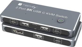 Techly TECHLY KVM USB-C Switch 8K