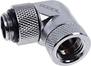 Alphacool   90°, 1/4", , chrome (17261) |