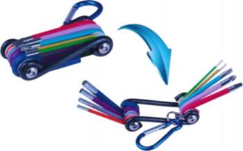 Dedra Multitool   9szt, CRV, , karabińczyk |