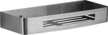 Gedy NERVA SHOWER BASKET RECTANGULAR BRUSHED