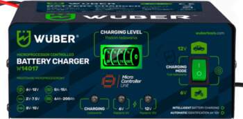 Microprocessor charger 6-12 V 15 A