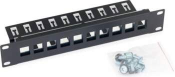 Patch panel 10" 10 portów modularny