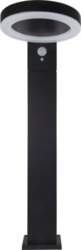 REV LED Solar Light Round black
