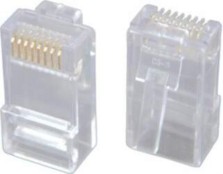 Solarix modular plug 8p8c CAT6 folded