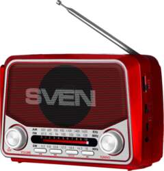 SVEN Speaker  SRP-150, red (3W, Bluetooth