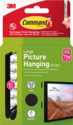 3M Command Strips Large 4pcs, black
