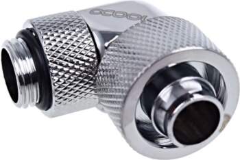 Alphacool   90°, , 1/4" - 16/10mm, chrom