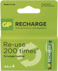 GP - Recharge , AA, 2100 mAh