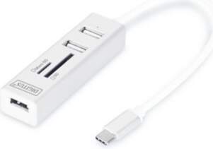 HUB USB Digitus 1x SD 1x