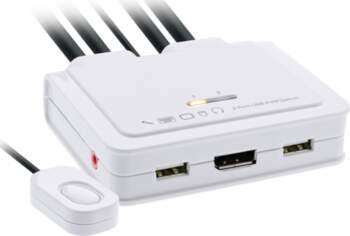 InLine InLine® KVM Switch, 2-port, USB-C