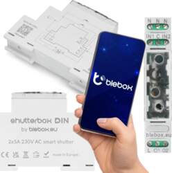 Blebox roletami shutterbox din | shutterbox