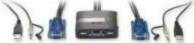 LevelOne KVM Switch 2x USB KVM-0223