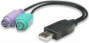 USB Manhattan USB-A - PS/2 x2