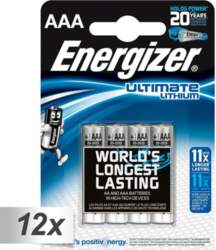 12x4 ENERGIZER Ultimate Lithium Micro AAA