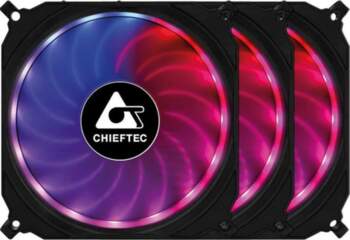 Chieftec Tornado 3-pack + Hub (CF-3012-RGB)
