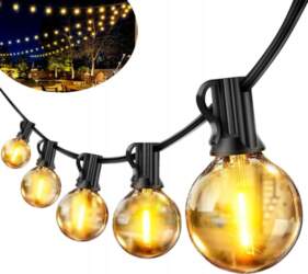 E-LIGHT LED spuldze Solar Bulb String