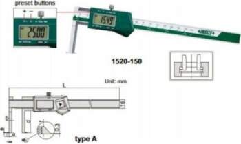 Insize  SPEC.  11-150 CYFR.   MAUA-KW 0