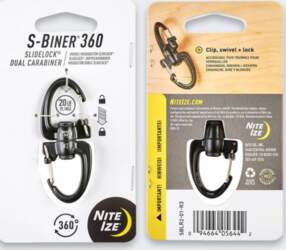 NiteIzeNite Ize Slidelock Carabiner 2 BLACK
